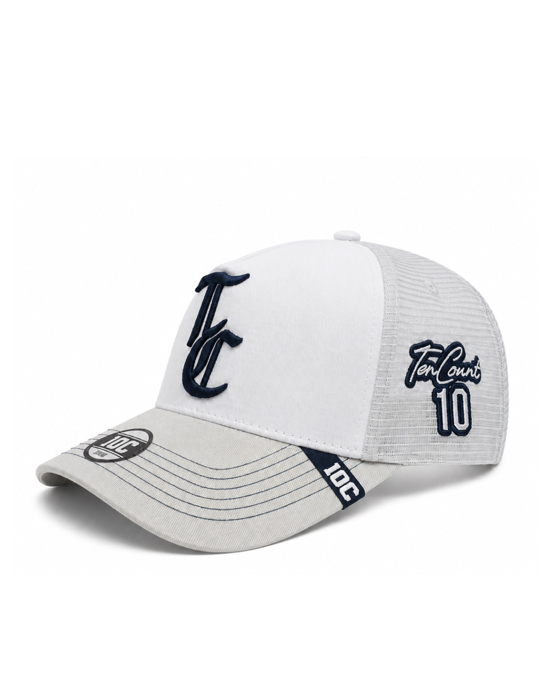 TC Mesh Back Trucker White