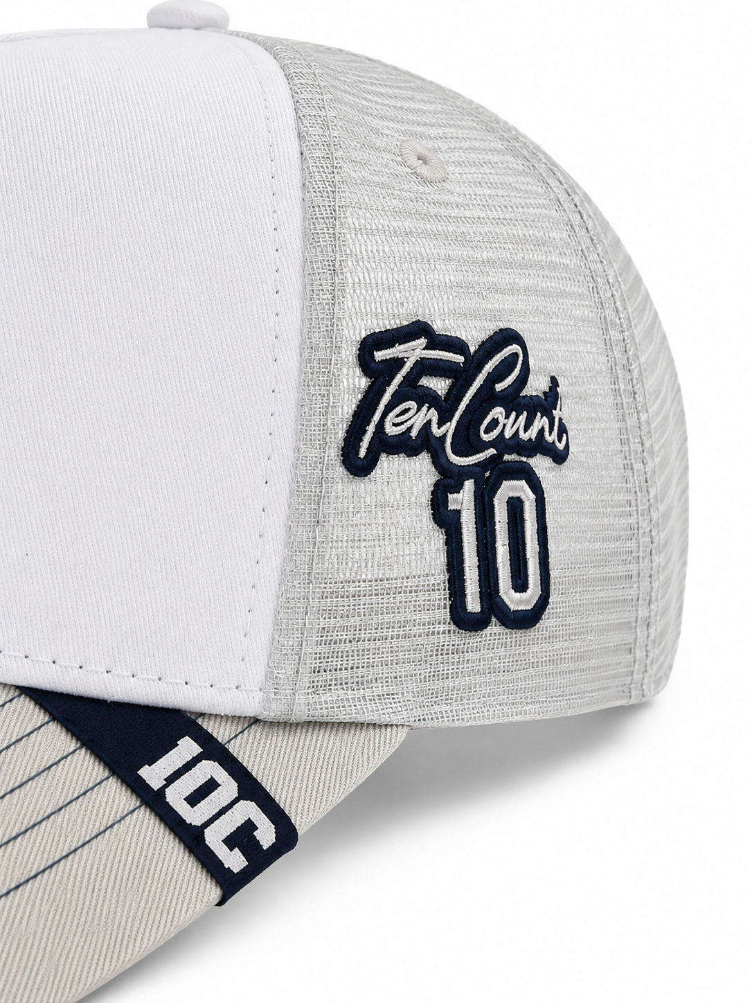 TC Mesh Back Trucker White
